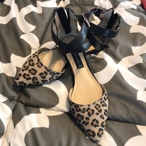 NWOB Steven by Steve Madden leopard ankle flats